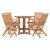 Set mobilier de exterior pliabil, 5 piese, lemn masiv de tec GartenMobel Dekor