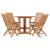 Set mobilier de exterior pliabil, 5 piese, lemn masiv de tec GartenMobel Dekor