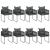 Set mobilier de grădină, 9 piese, negru și maro, ratan PVC GartenMobel Dekor