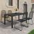 Set mobilier de grădină, 5 piese, negru, ratan PVC GartenMobel Dekor