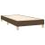 Pat box spring cu saltea, maro închis, 100x200 cm, textil GartenMobel Dekor