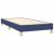 Pat box spring cu saltea, albastru, 100x200 cm, textil GartenMobel Dekor