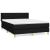 Pat box spring cu saltea, negru, 140x190 cm, textil GartenMobel Dekor