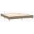 Pat box spring cu saltea, gri taupe, 160x200 cm material textil GartenMobel Dekor