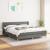 Pat box spring cu saltea, gri închis, 180x200 cm, textil GartenMobel Dekor