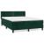 Pat box spring cu saltea, verde închis, 140x190 cm, catifea GartenMobel Dekor