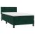 Pat box spring cu saltea, verde închis, 90x190 cm, catifea GartenMobel Dekor