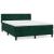 Pat box spring cu saltea, verde închis, 140x190 cm, catifea GartenMobel Dekor
