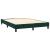 Pat box spring cu saltea, verde închis, 140x190 cm, catifea GartenMobel Dekor