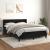 Pat box spring cu saltea, negru, 140x190 cm, catifea GartenMobel Dekor