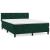Pat box spring cu saltea, verde închis, 140x190 cm, catifea GartenMobel Dekor