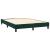 Pat box spring cu saltea, verde închis, 140x190 cm, catifea GartenMobel Dekor