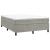 Pat box spring cu saltea, gri deschis, 140x200 cm, catifea GartenMobel Dekor