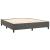 Pat box spring cu saltea, gri închis, 180x200 cm, catifea GartenMobel Dekor