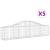 Coșuri gabion arcuite 5 buc, 200x30x40/60 cm, fier galvanizat GartenMobel Dekor