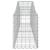 Coșuri gabion arcuite 8 buc, 200x30x40/60 cm, fier galvanizat GartenMobel Dekor