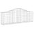 Coșuri gabion arcuite 2 buc, 200x30x60/80 cm, fier galvanizat GartenMobel Dekor