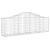 Coșuri gabion arcuite 3 buc, 200x30x60/80 cm, fier galvanizat GartenMobel Dekor