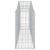 Coșuri gabion arcuite 3 buc, 200x30x60/80 cm, fier galvanizat GartenMobel Dekor