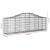 Coșuri gabion arcuite 5 buc, 200x30x60/80 cm, fier galvanizat GartenMobel Dekor