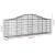 Coșuri gabion arcuite 6 buc, 200x30x60/80 cm, fier galvanizat GartenMobel Dekor