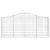 Coșuri gabion arcuite 3 buc, 200x30x80/100cm, fier galvanizat GartenMobel Dekor