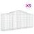 Coșuri gabion arcuite 5 buc, 200x30x80/100cm, fier galvanizat GartenMobel Dekor