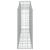 Coșuri gabion arcuite 7 buc, 200x30x80/100cm, fier galvanizat GartenMobel Dekor