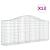 Coșuri gabion arcuite 13 buc, 200x30x80/100cm, fier galvanizat GartenMobel Dekor