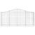 Coșuri gabion arcuite 15 buc, 200x30x80/100cm, fier galvanizat GartenMobel Dekor