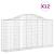 Coșuri gabion arcuite 12 buc, 200x30x100/120 cm fier galvanizat GartenMobel Dekor