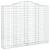 Coșuri gabion arcuite 7 buc, 200x30x160/180 cm, fier galvanizat GartenMobel Dekor