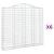 Coșuri gabion arcuite 6 buc, 200x30x180/200cm, fier galvanizat GartenMobel Dekor
