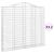 Coșuri gabion arcuite 12 buc, 200x30x180/200cm, fier galvanizat GartenMobel Dekor