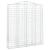 Coșuri gabion arcuite,3 buc., 200x30x220/240cm, fier galvanizat GartenMobel Dekor