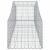 Coșuri gabion arcuite 2 buc, 200x50x40/60 cm, fier galvanizat GartenMobel Dekor