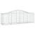 Coșuri gabion arcuite 11 buc, 200x50x60/80 cm, fier galvanizat GartenMobel Dekor
