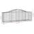 Coșuri gabion arcuite 18 buc, 200x50x60/80 cm, fier galvanizat GartenMobel Dekor