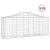 Coșuri gabion arcuite 10 buc, 200x50x80/100 cm, fier galvanizat GartenMobel Dekor