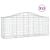 Coșuri gabion arcuite 13 buc, 200x50x80/100 cm, fier galvanizat GartenMobel Dekor