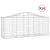 Coșuri gabion arcuite 14 buc, 200x50x80/100 cm, fier galvanizat GartenMobel Dekor