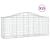 Coșuri gabion arcuite 15 buc, 200x50x80/100 cm, fier galvanizat GartenMobel Dekor