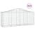 Coșuri gabion arcuite 25 buc, 200x50x80/100 cm, fier galvanizat GartenMobel Dekor