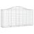 Coșuri gabion arcuite 2 buc, 200x50x100/120 cm fier galvanizat GartenMobel Dekor
