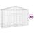 Coșuri gabion arcuite 8 buc, 200x50x120/140 cm, fier galvanizat GartenMobel Dekor
