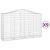 Coșuri gabion arcuite 9 buc, 200x50x120/140 cm, fier galvanizat GartenMobel Dekor