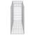 Coșuri gabion arcuite 10 buc, 200x50x120/140 cm,fier galvanizat GartenMobel Dekor