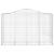 Coșuri gabion arcuite 12 buc, 200x50x120/140cm, fier galvanizat GartenMobel Dekor