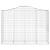 Coșuri gabion arcuite 4 buc, 200x50x140/160 cm, fier galvanizat GartenMobel Dekor