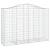Coșuri gabion arcuite 6 buc, 200x50x140/160 cm, fier galvanizat GartenMobel Dekor